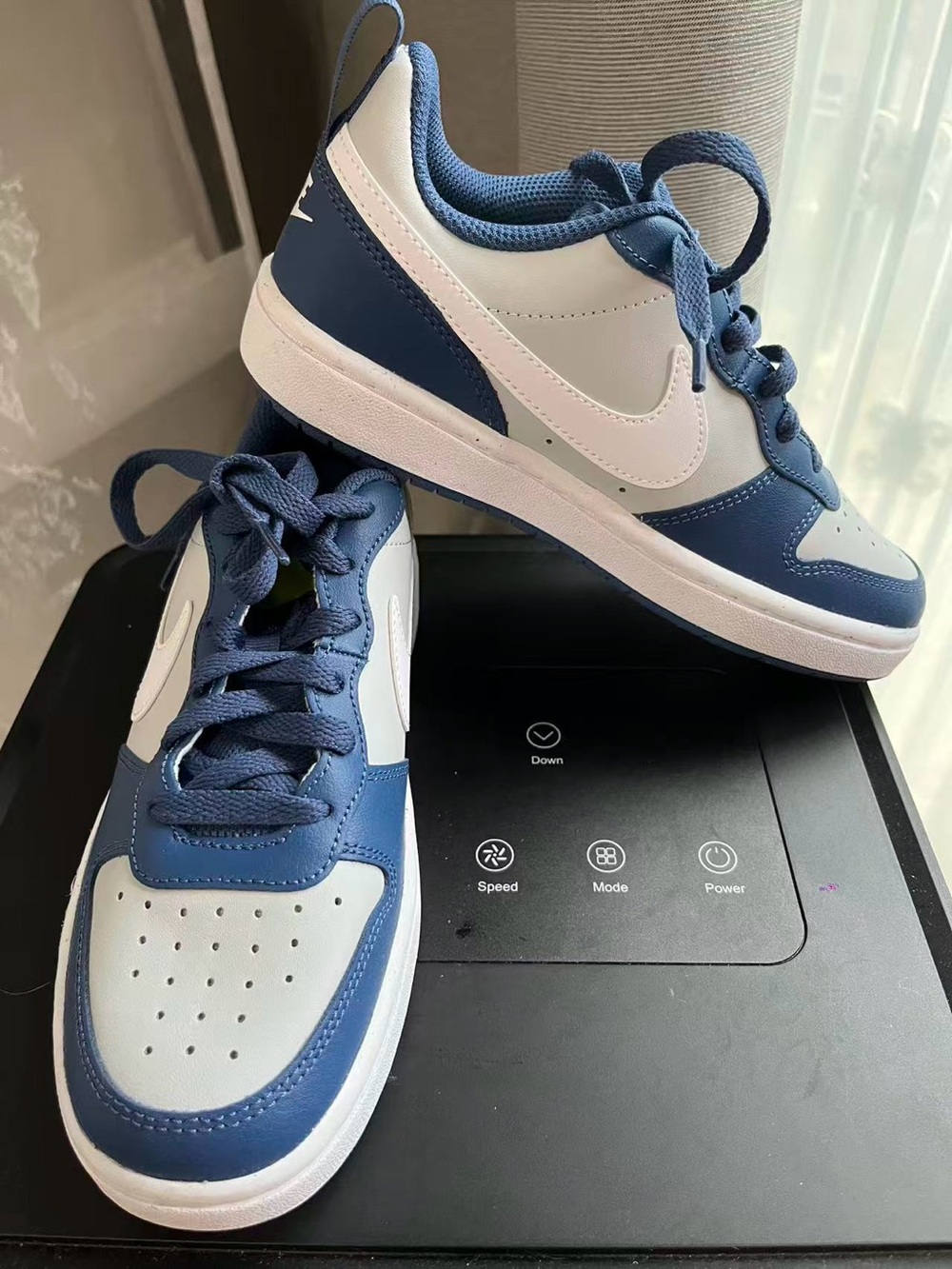 Nike Mystyc Navy and White Box Label
